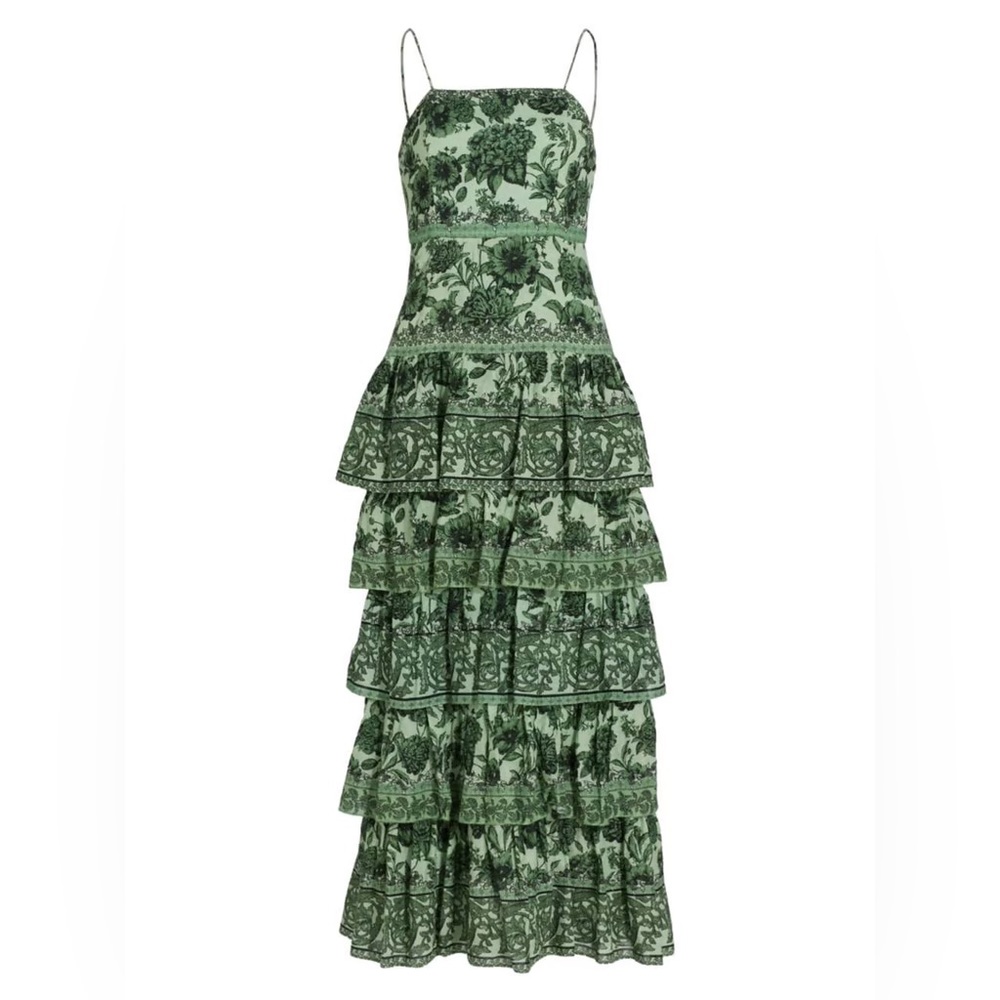 Alice + Olivia Valencia Floral Cotton Maxi Dress